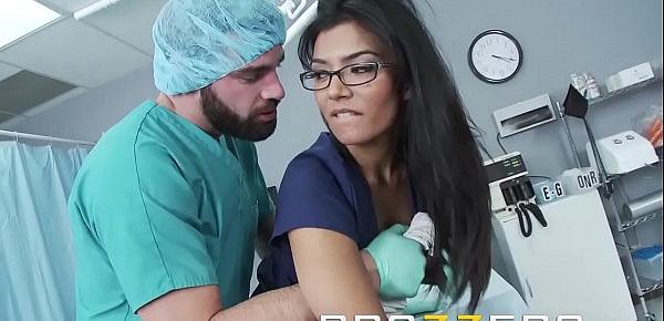  Doctors Adventure - (Shazia Sahari) - Doctor pounds Nurse while patient is out cold - Brazzers